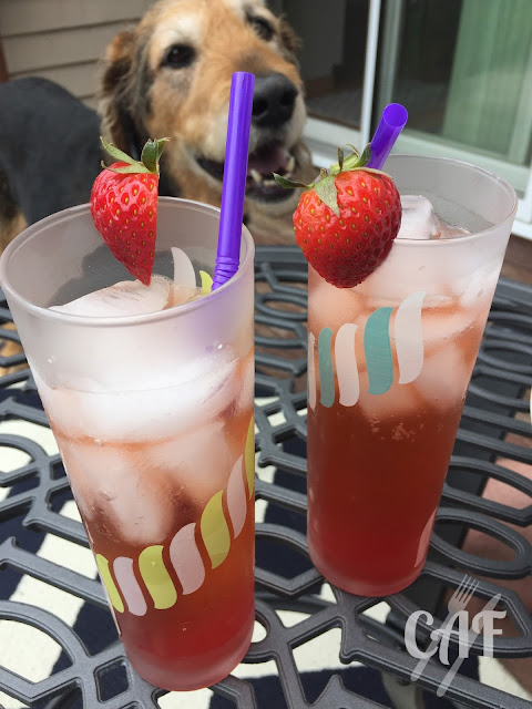 Strawberry Tequila Shrub cocktail