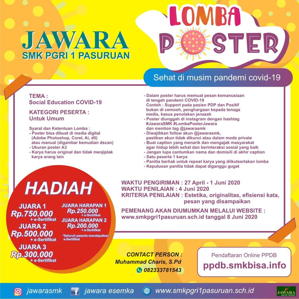 Lomba Desain  Poster  Nasional Jawara 2021 Gratis  Info 