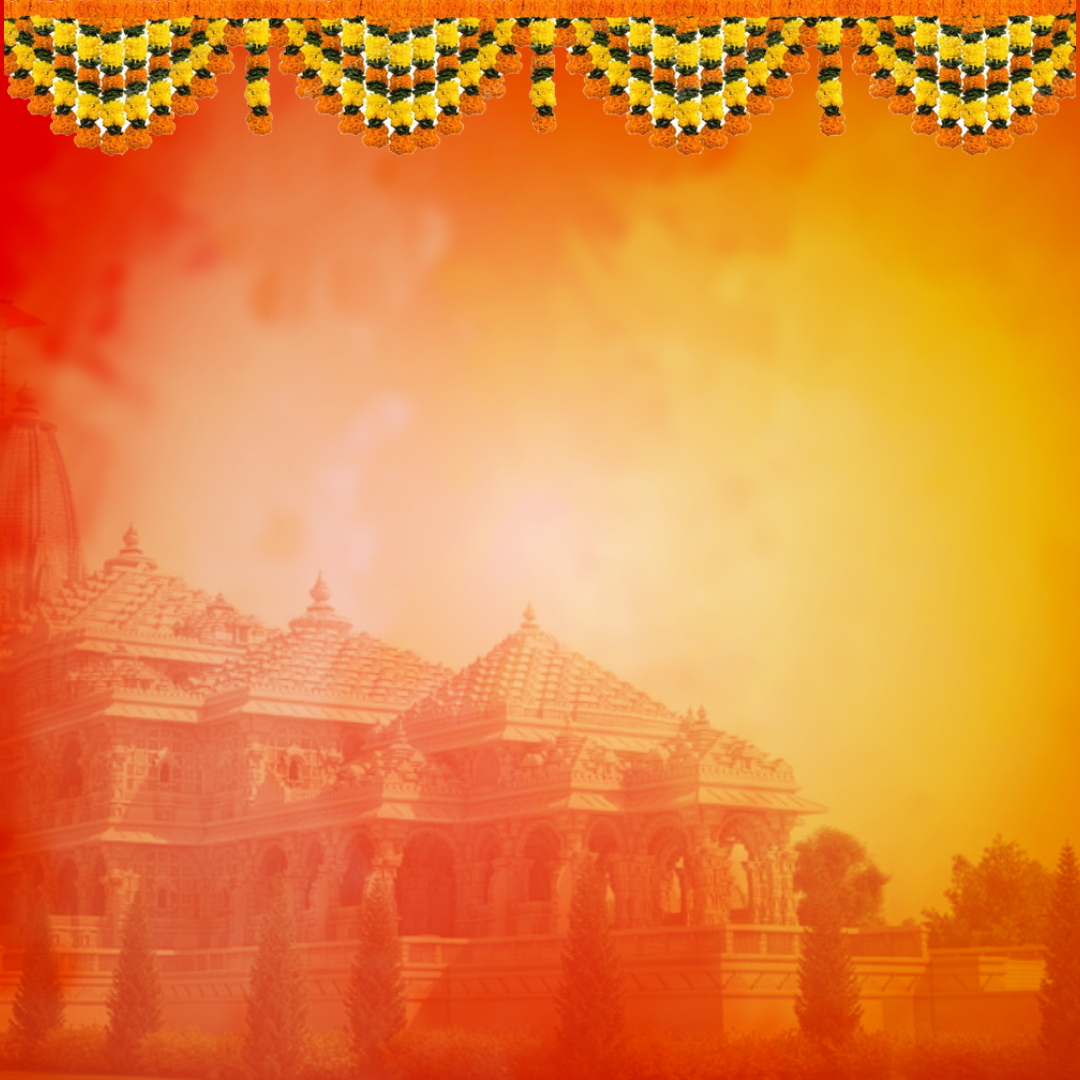 Hindu Nav varsh | Ram Madir | Nav Samvatsar Background Png Best HD ...