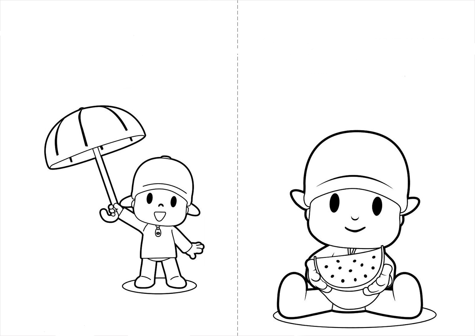 desenho para colorir pocoyo - Atividades para a Educação Infantil -  Cantinho do Saber