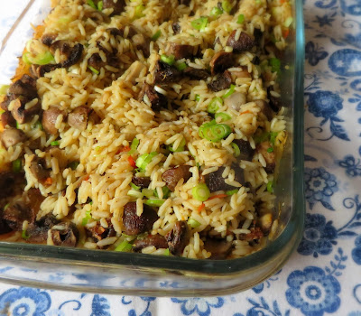Baked Mushroom Rice
