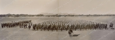 1st Battalion, Durham Light Infantry, on parade in India, about 1911 (D/DLI 2/1/275(14))