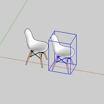 cara mirror di sketchup