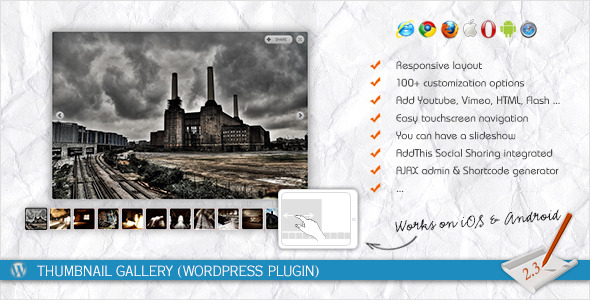 Thumbnail Gallery (WordPress Plugin) - CodeCanyon Item for Sale