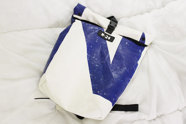 m-24 review, m-24 bag review, tarpaulin backpack, recycled tarpaulin bags, tarpaulin backpack review, recycled backpacks review, m-24 shop, mat dusting shop, recycled backpacks uk, tarpaulin backpack
