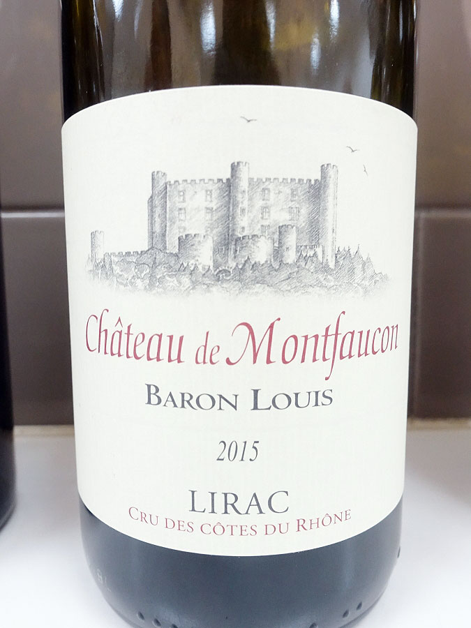 Château de Montfaucon Baron Louis Lirac 2015 (91 pts)