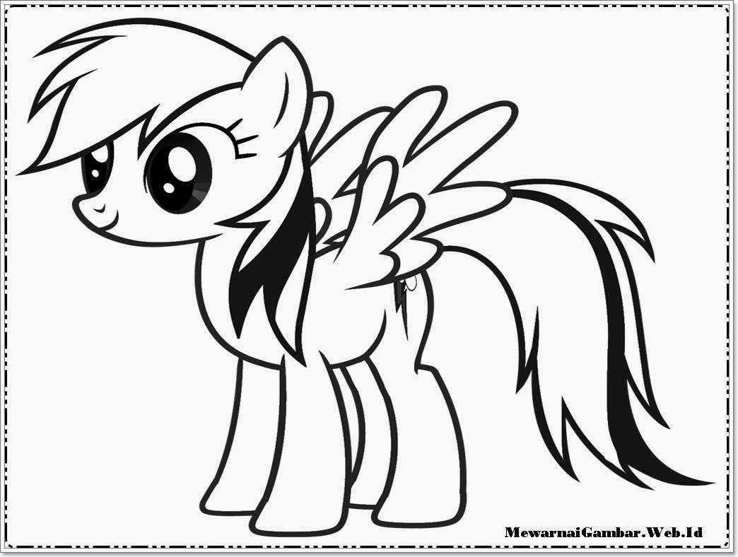 Gambar Untuk Diwarnai Little Pony Sukagambarku