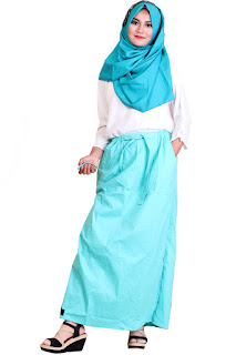 Gambar Rok Celana Akhwat Fresh Tosca