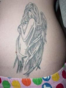 BABY ANGEL DESIGN TATTOO