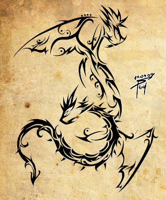 Dragon Tattoo Design from Tattoo Software