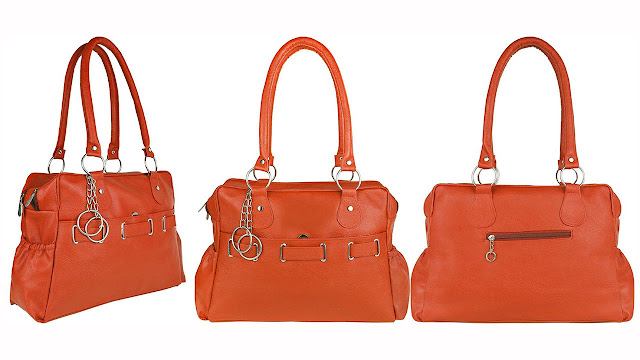 Sahal Hand-held Bag  (Orange)