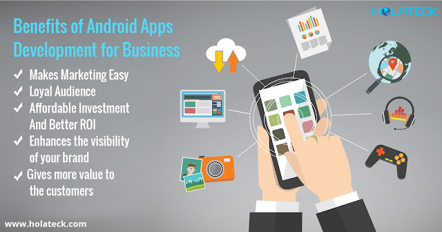 Benefits of Android Apps Development for Business | Holateck Services