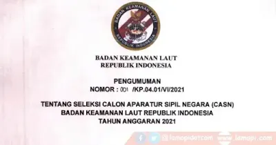 Formasi CPNS BAKAMLA