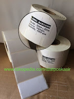 Stiker Kertas Label Barcode Thermal ukuran 50x25mm