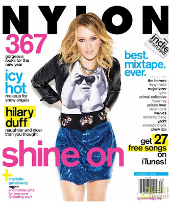 Hilary Duff Cover of Nylon Magazine January 2010 pictures