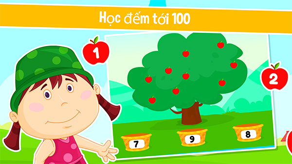 Trò chơi toán học cho trẻ em 4, 5, 6 tuổi trên Android, iOS, PC b