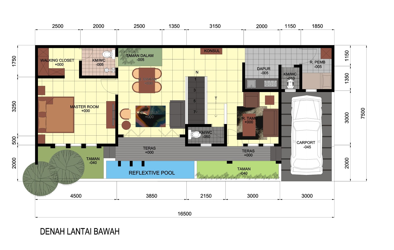 Desain Rumah Minimalis Melebar Kesamping Gambar Desain Rumah Minimalis