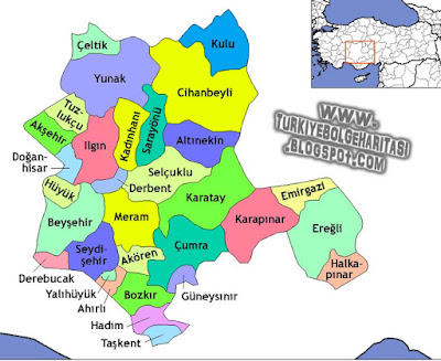 Konya Bölge Haritası