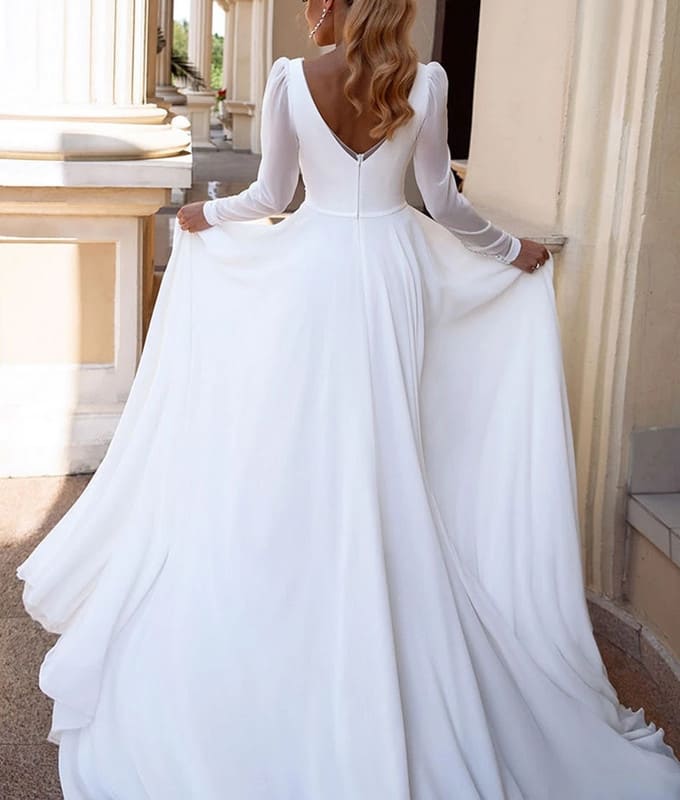 vestidos de novia sencillos y elegantes