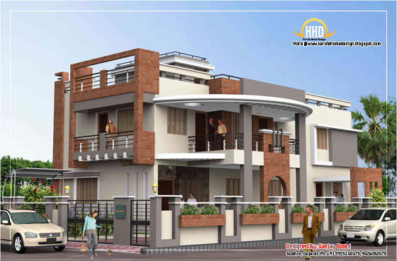 Duplex House Elevation - 392 Sq M (4217 Sq. Ft.) - February 2012