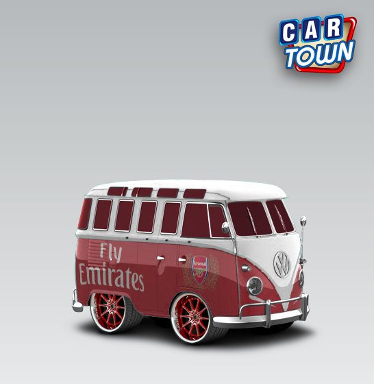 Volkswagen Transporter 1950 Arsenal custom cartown skin