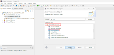 Create CDS view in ABAP on BTP