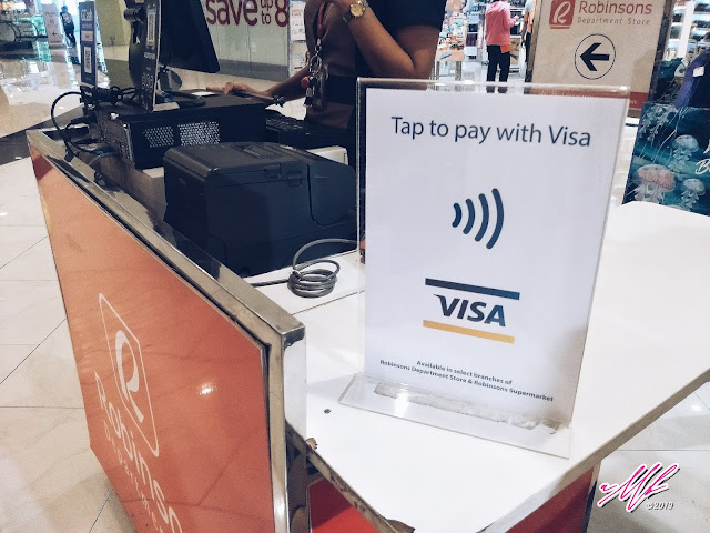 Robinsons Department Store on Contactless Payment via VISA "Tap to Pay"