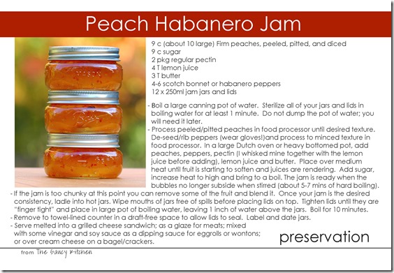peach habanero jam