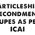 Articleship Secondment Rules as per ICAI