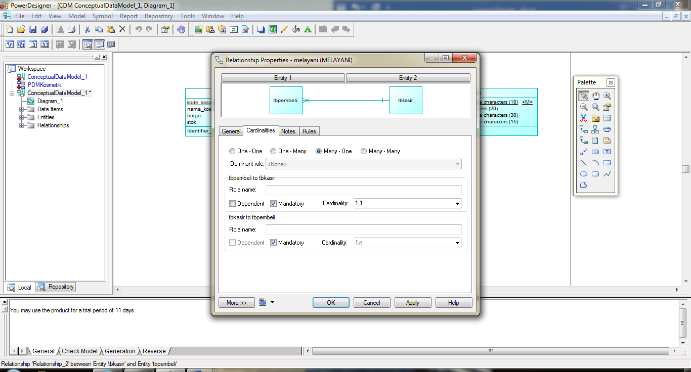 Contoh Penggunaan CDM ( Conceptual Data Model )