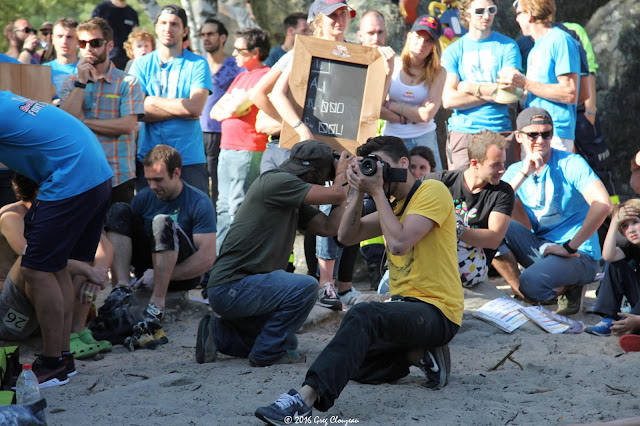 1er constest d'escalade Red Bull en Forêt de Fontainebleau