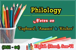 Philological notes on ‘cupboard’, ‘assassin’ and ‘kitchen’ : English (Hons.), DSE 04
