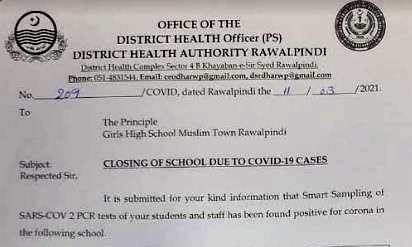 SPECIAL REPORT: School sealed in Rawalpindi after detection of Covid-19 cases