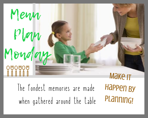 Menu Plan Monday