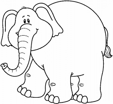 Free Printable Cartoon Elephant Coloring Pages