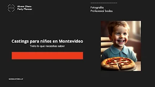 Casting para Niños Modelos en Montevideo