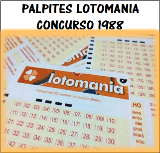 Lotomania palpites concurso 1988 grupos e jogos desdobrados