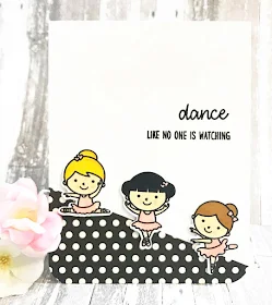 Sunny Studio Stamps: Tiny Dancer Customer Card by Lisa