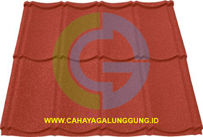 GENTENG METAL GLOBAL WARNA ROSE RED