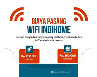harga dan biaya pasang wifi indihome murah terbaru
