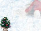 Christmas tree background for Powerpoint from indezine