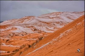 Beautiful! Snow Falls In Sahara Desert For The First Time In 37 Years (PHOTOS)