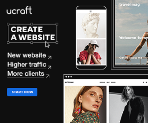 Start a new website, portfolio or online store with just drag and drop.