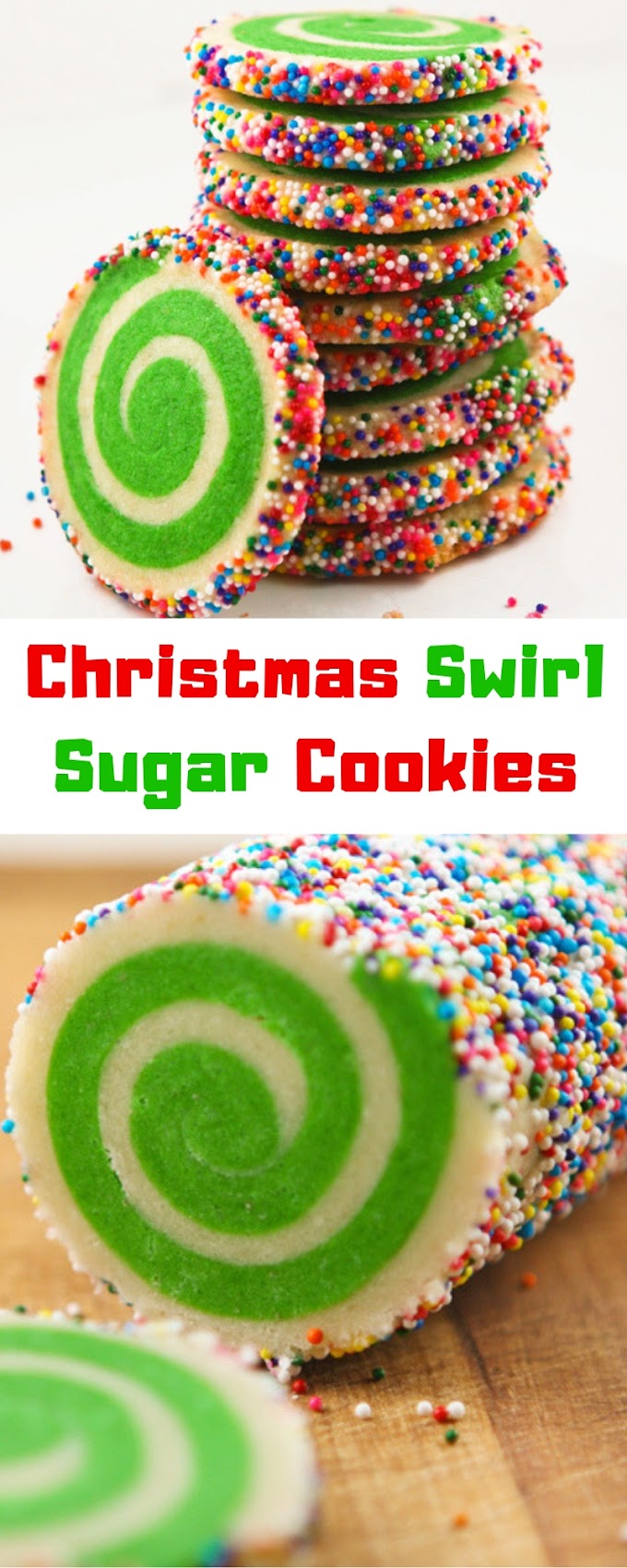 Christmas Swirl Sugar Cookies   #Christmas  #Cookies