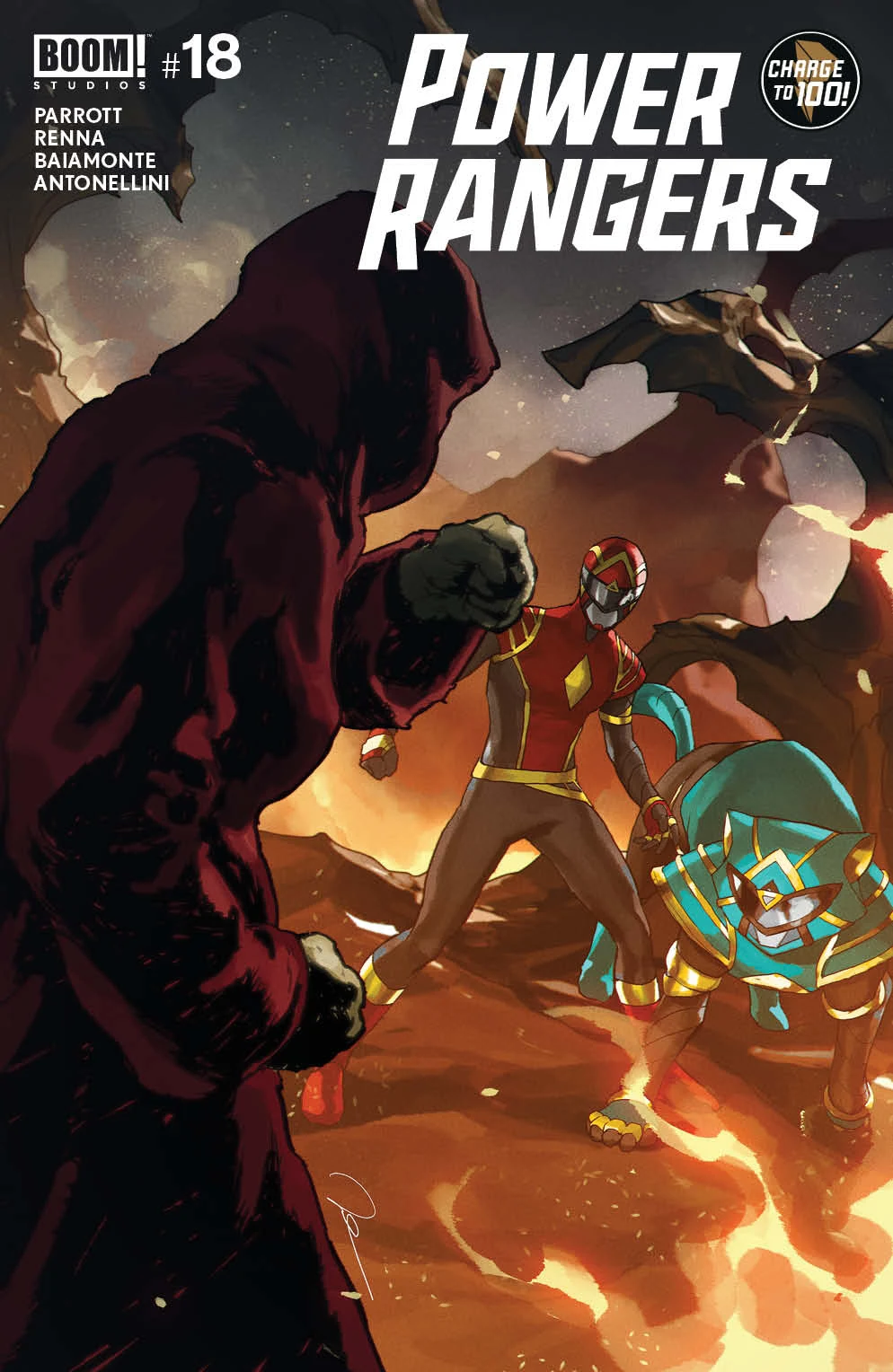 Power Rangers #18 - Main cover image