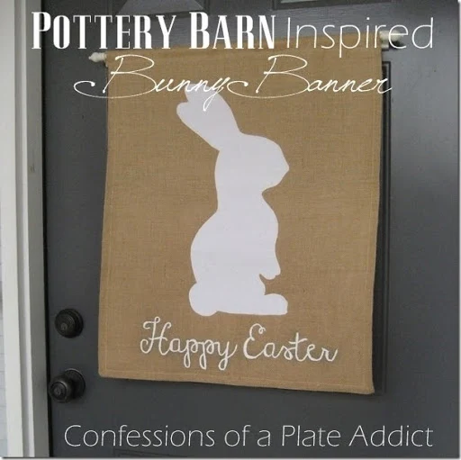 CONFESSIONS OF A PLATE ADDICT Pottery Barn Inspired Bunny Banner