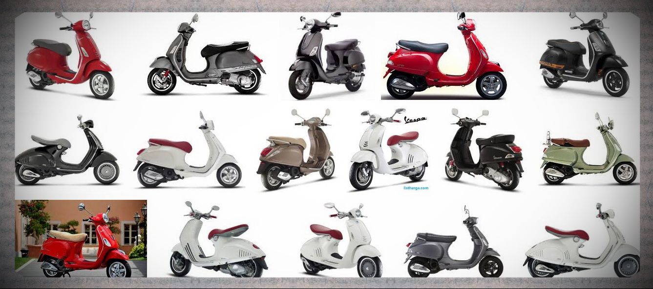 Daftar Harga Motor Vespa Piaggio Matic Terbaru 2017