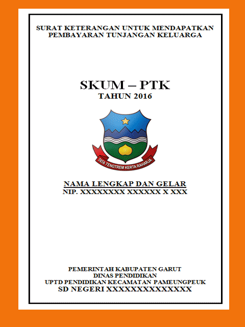 Contoh Formulir SKUM-PTK Plus Cover Tahun 2016  Ulin Karuhun