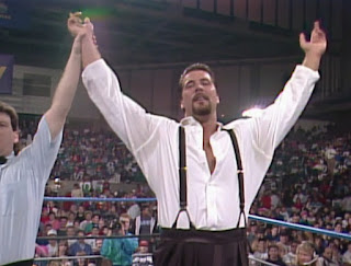 WCW Clash of the Champions 18 Review - Vinnie Vegas celebrates a win over Tommy Rich