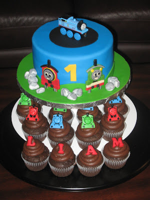 Thomas  Train Birthday Cakes on Thomas The Train 1st Birthday Cake